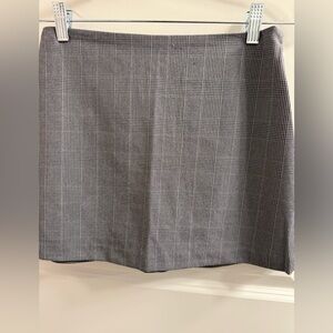 Abercrombie & Fitch Gray Checkered Mini Skirt